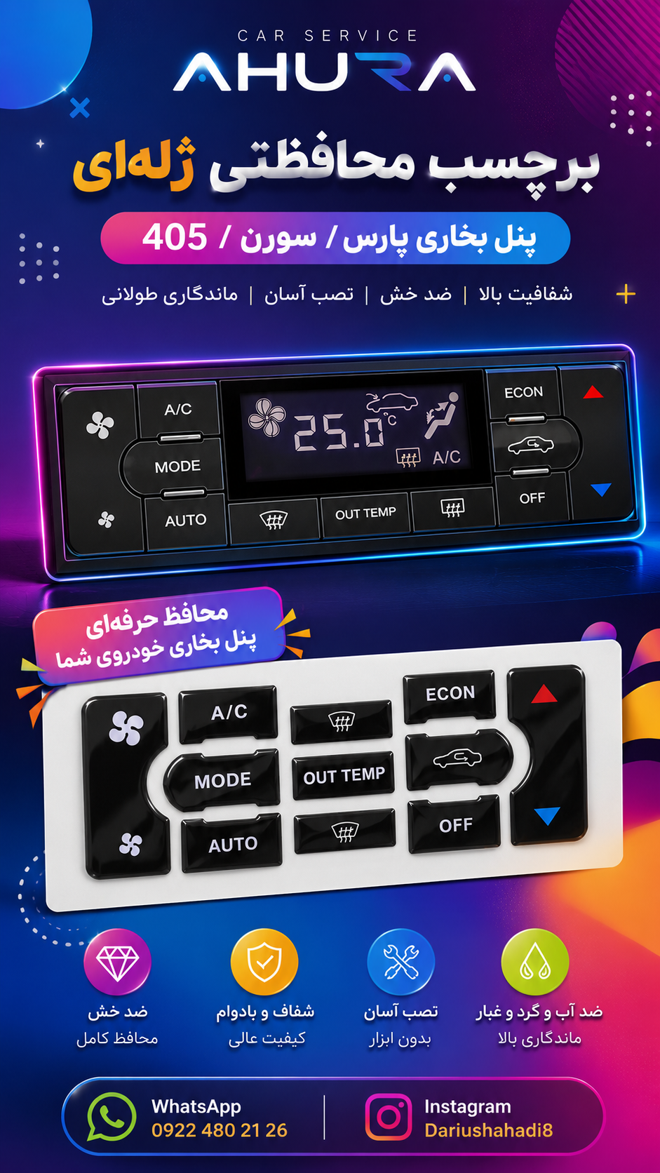 برچسب پنل بخاری پارس و سمند سورن